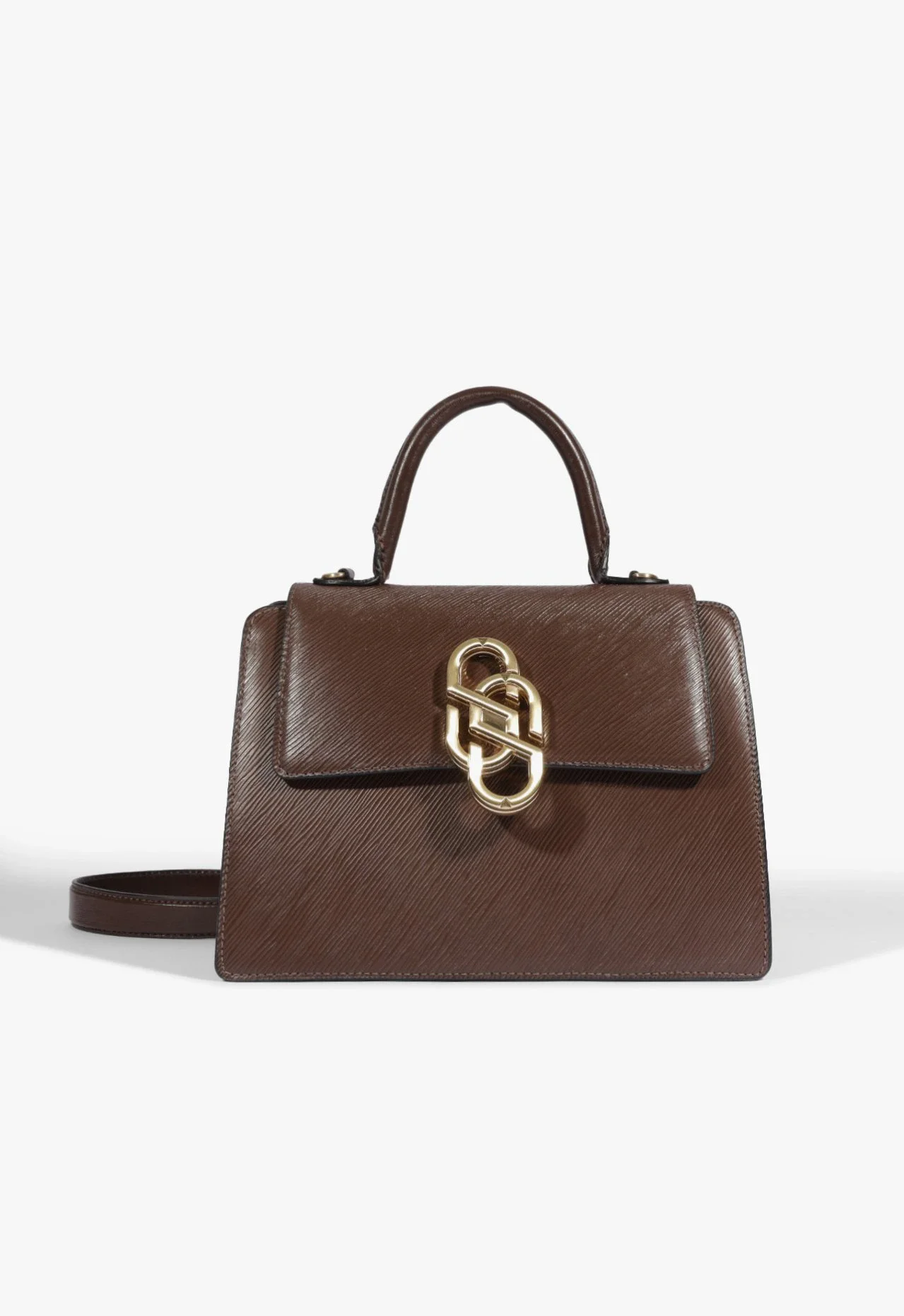 Bolsa Satchel Média Soul Couro Marrom