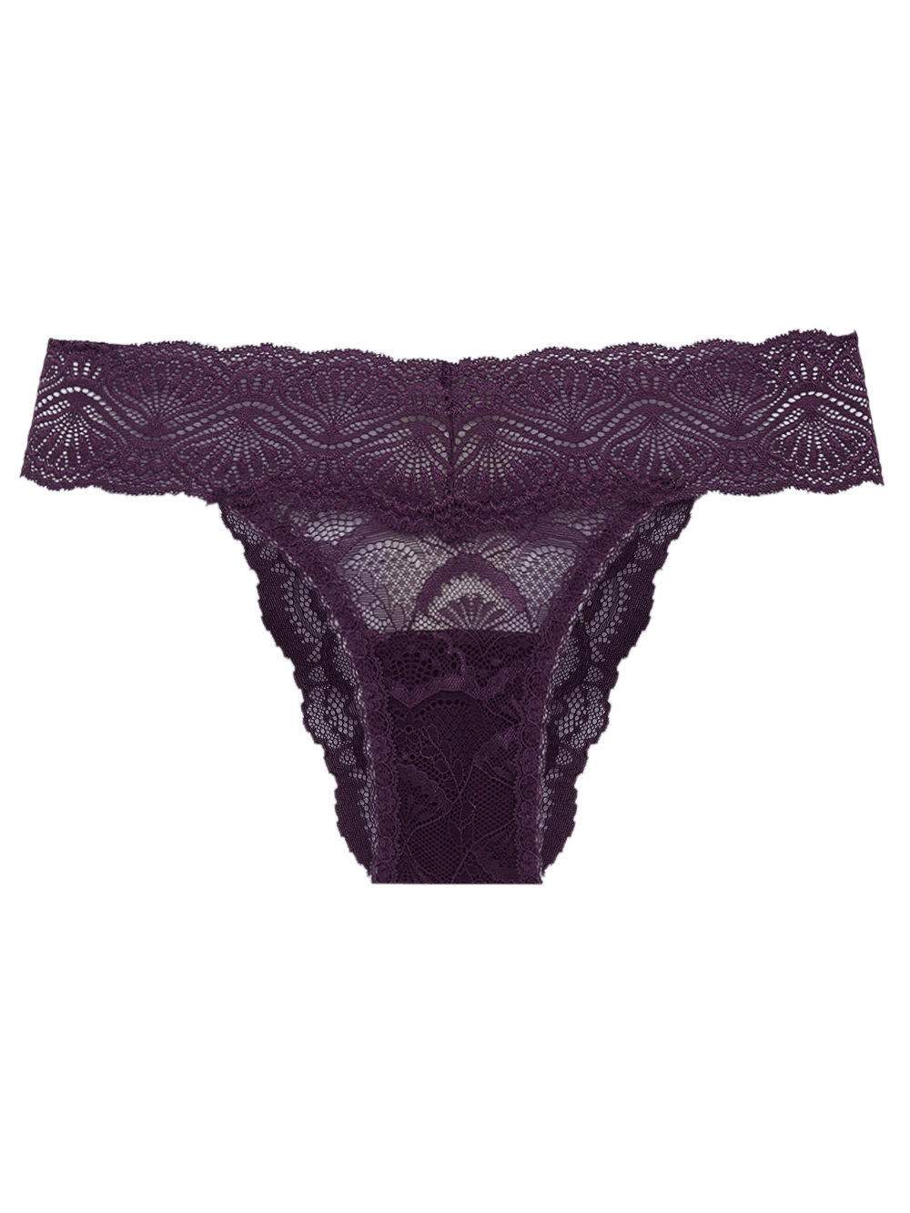 Calcinha Biquíni Renda Shiny Love Roxo Plum Purple