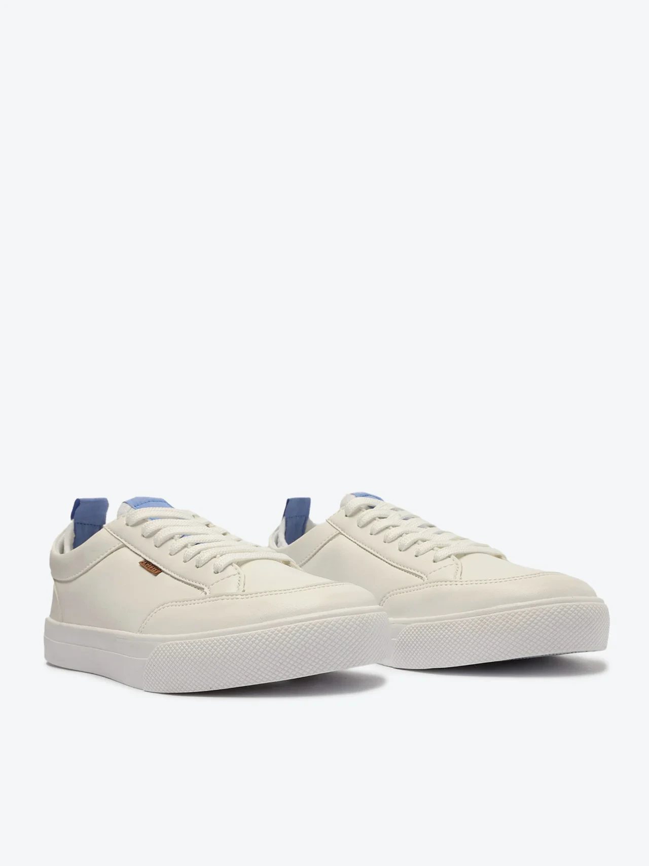 Tênis Básico Gorgurão Branco e Azul