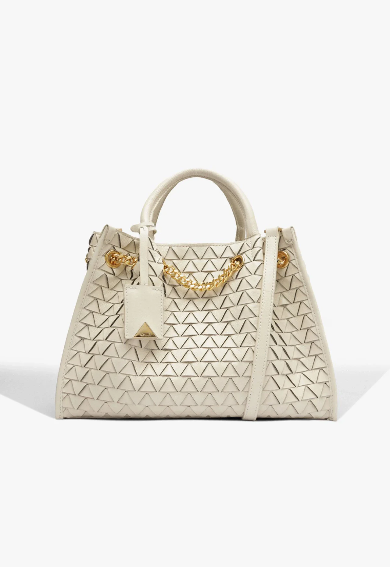 Bolsa Tote Rebecca Grande Couro Branca