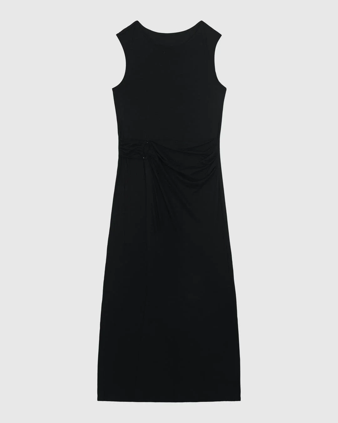 Vestido Midi Feminino Saia Sobreposta Transpassada Em Viscose Stretch - ENFIM