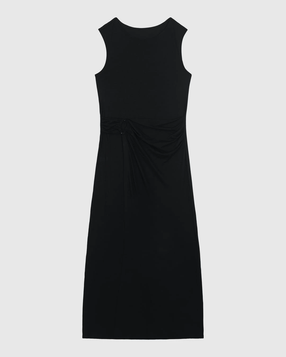Vestido Midi Feminino Saia Sobreposta Transpassada Em Viscose Stretch - ENFIM