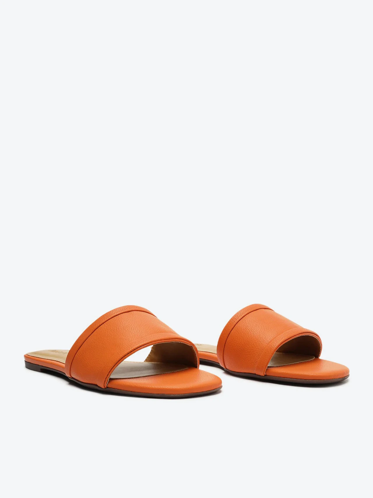 Rasteira Laranja Deserto Flat