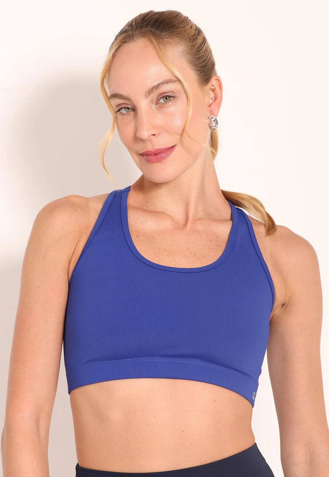 Top Fitness Nadador Com Recortes Sem Bojo De Compress