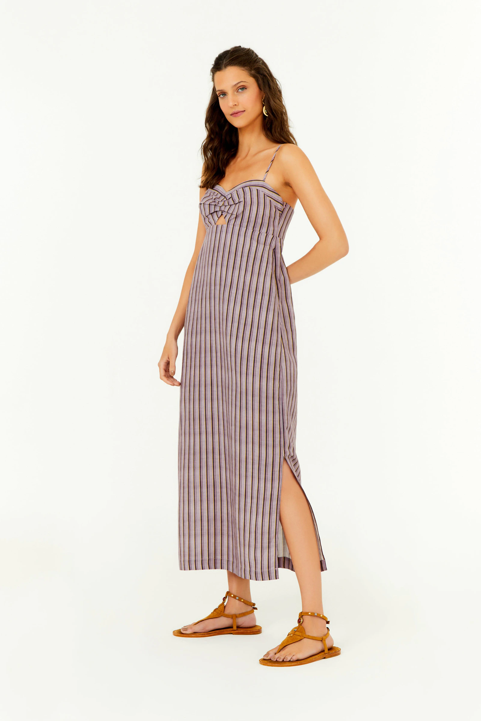 Vestido Midi Estampa Iris