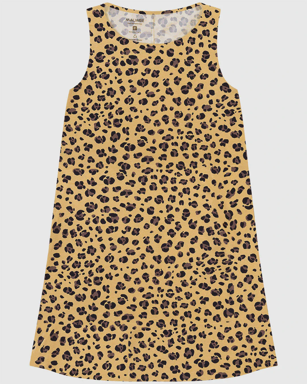 Vestido Feminino Regata Estampado Em Algodão
