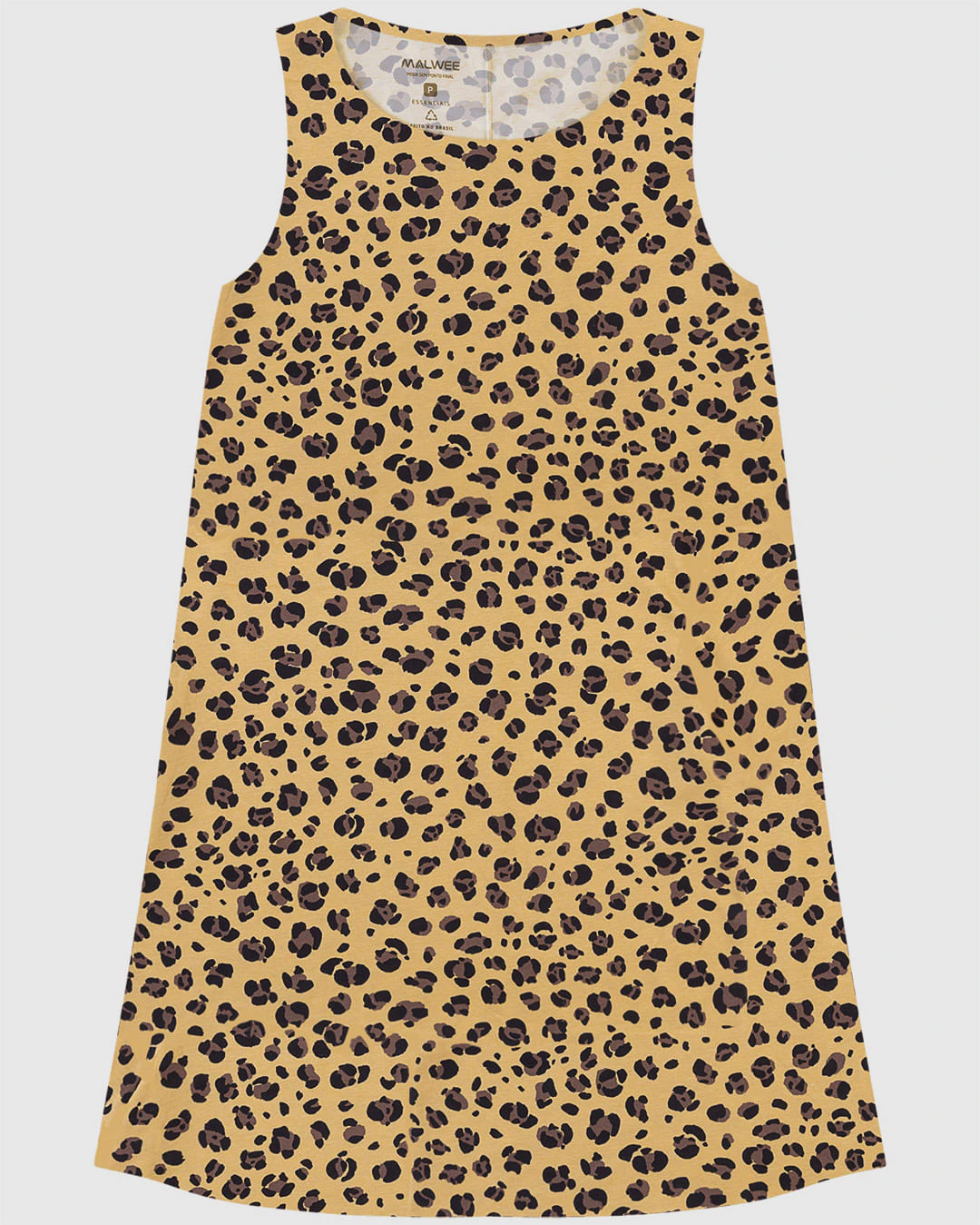 Vestido Feminino Regata Estampado Em Algodão