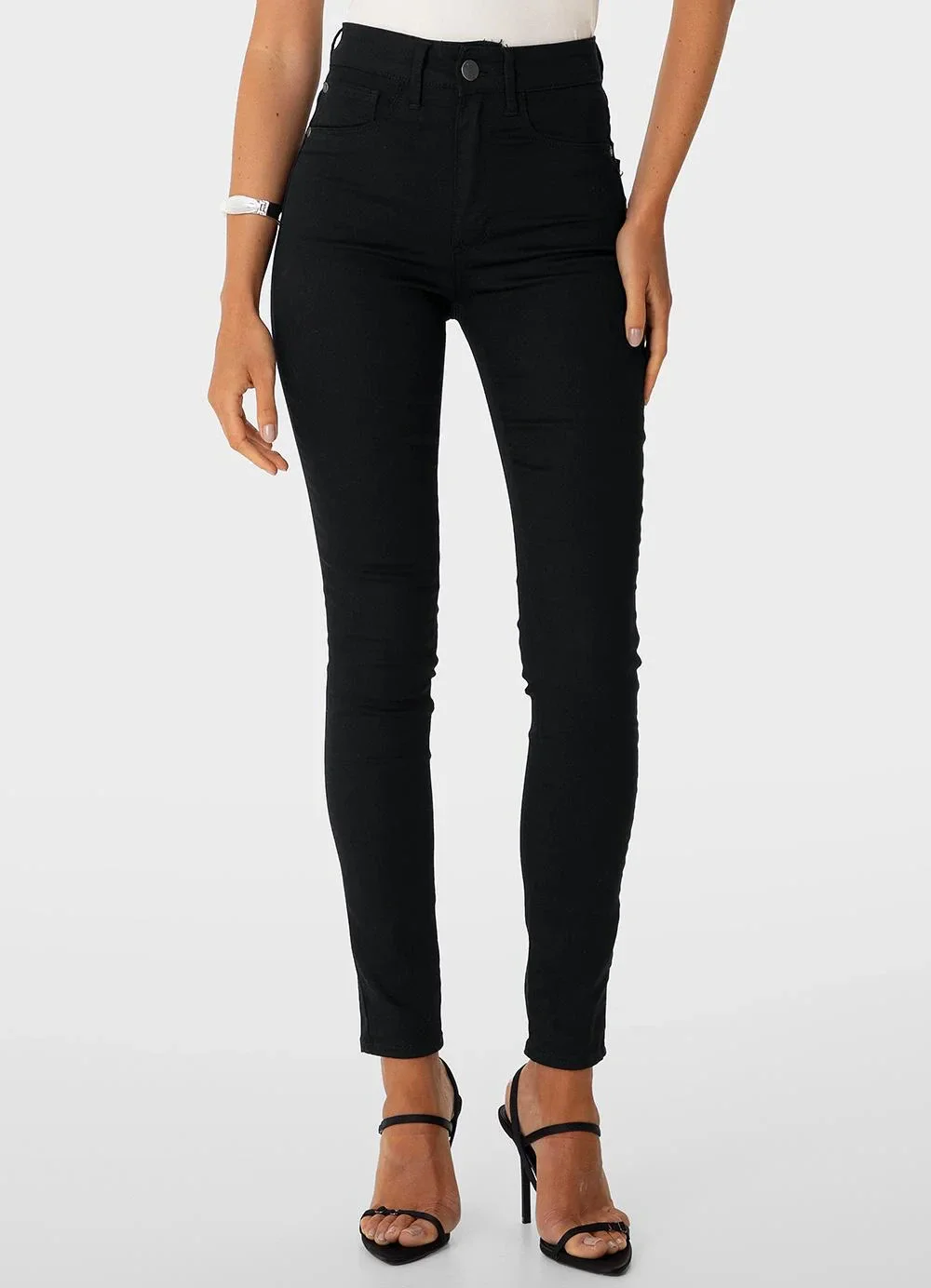 Enfim - Calça Super Skinny em Sarja Preto