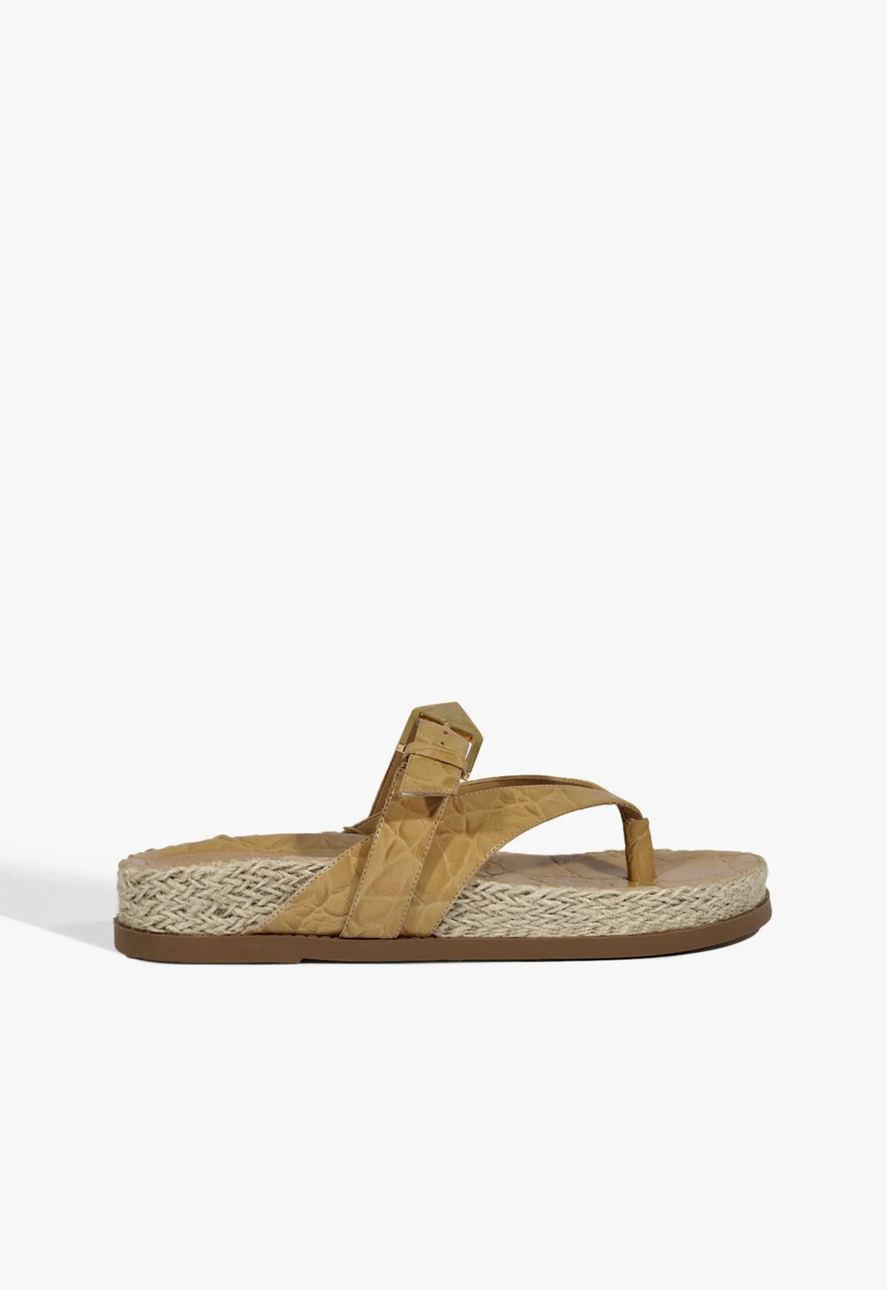 Papete Scalea Couro Croco Bege