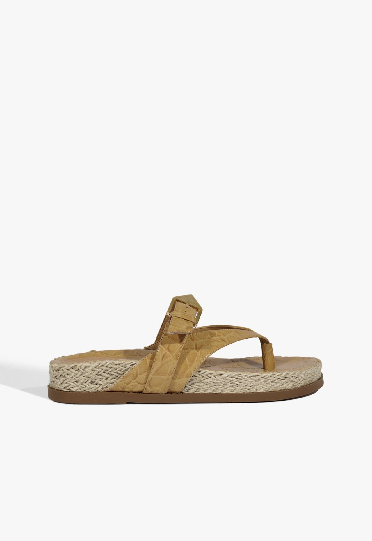 Papete Scalea Couro Croco Bege