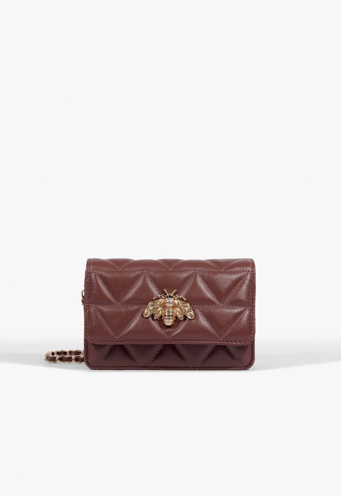 Bolsa Tiracolo 4Grls Believe Pequena Couro Marrom