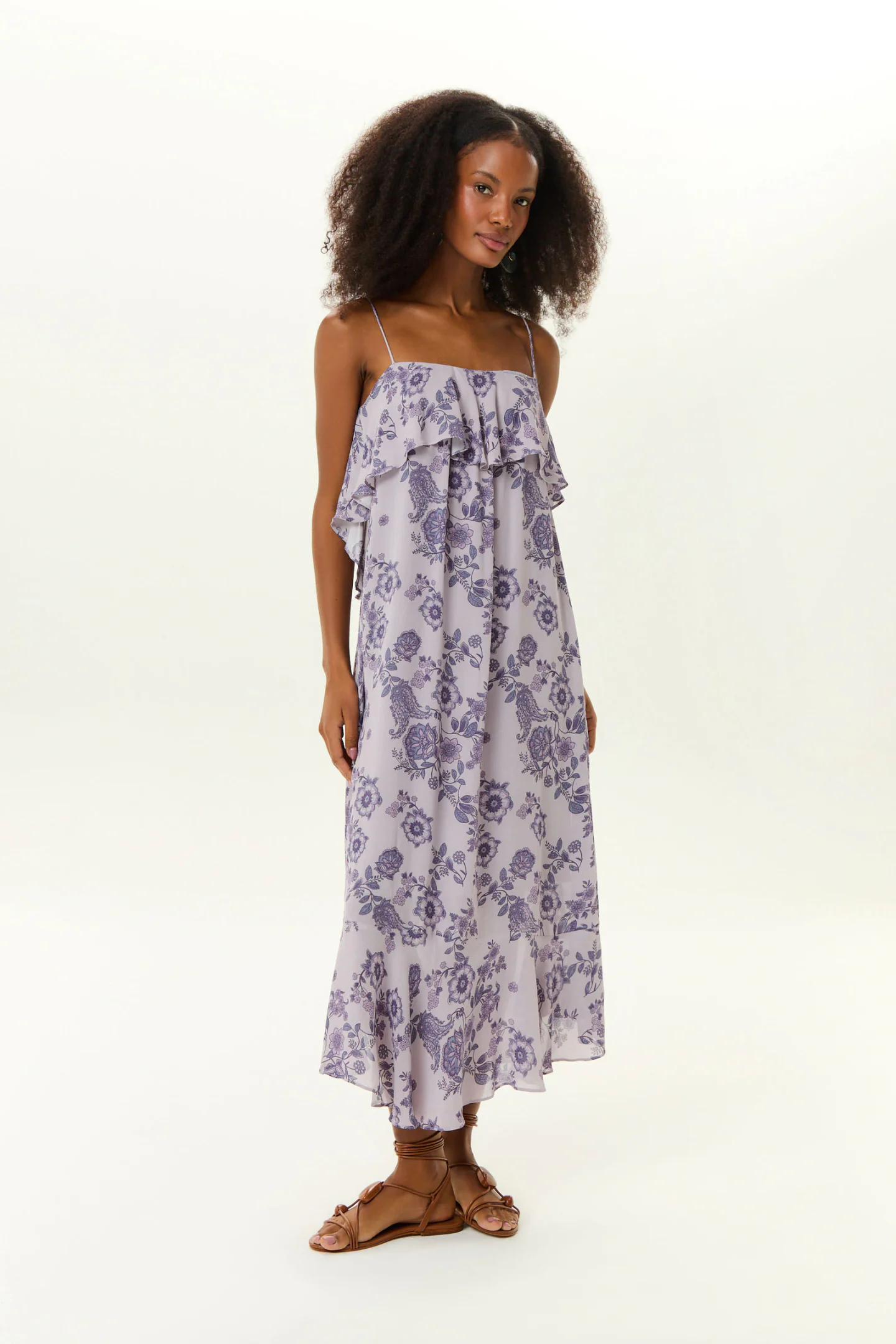 Vestido Midi Ggt Estampa Poema