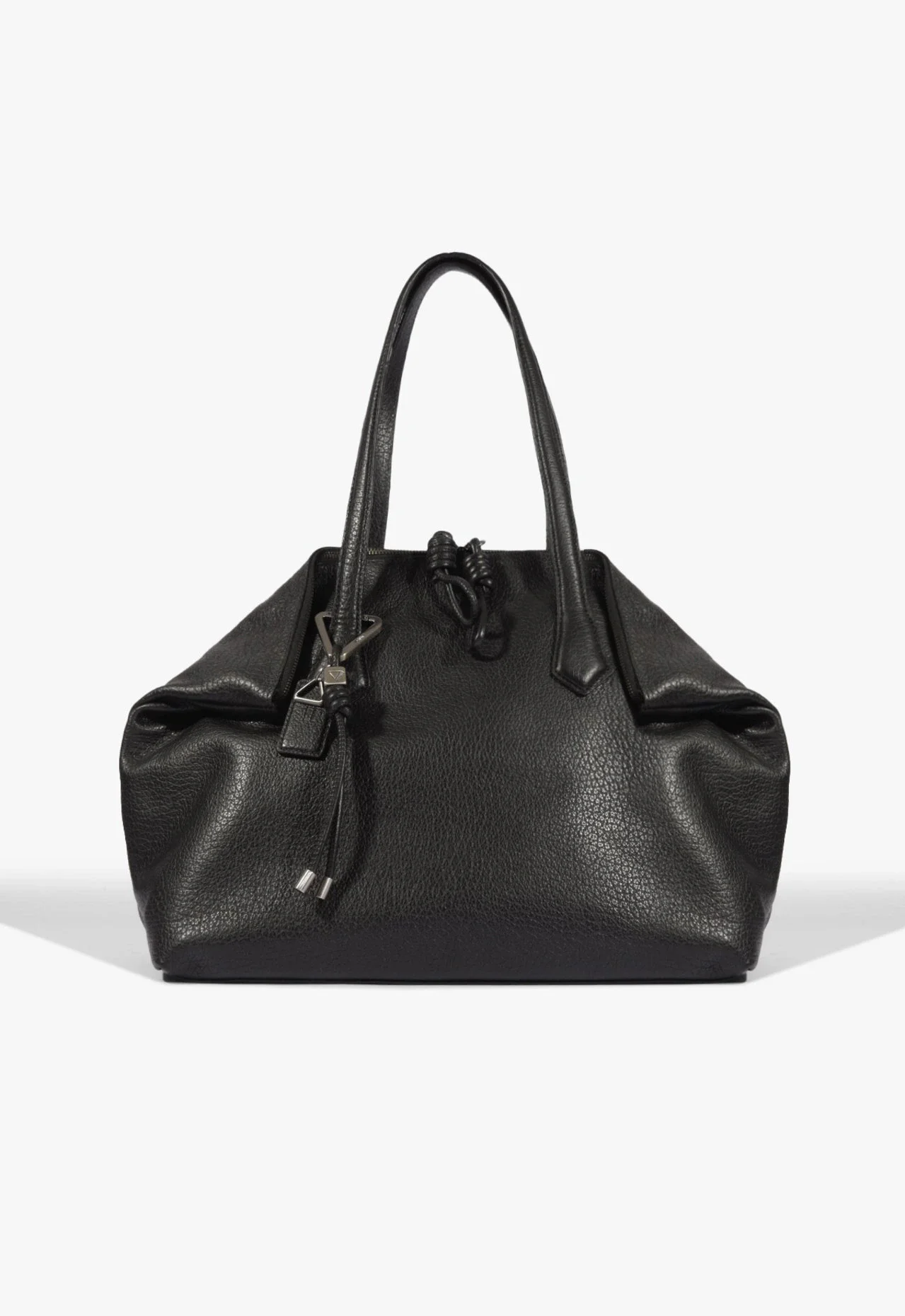 Bolsa Shopping Elliot Grande Couro Preta