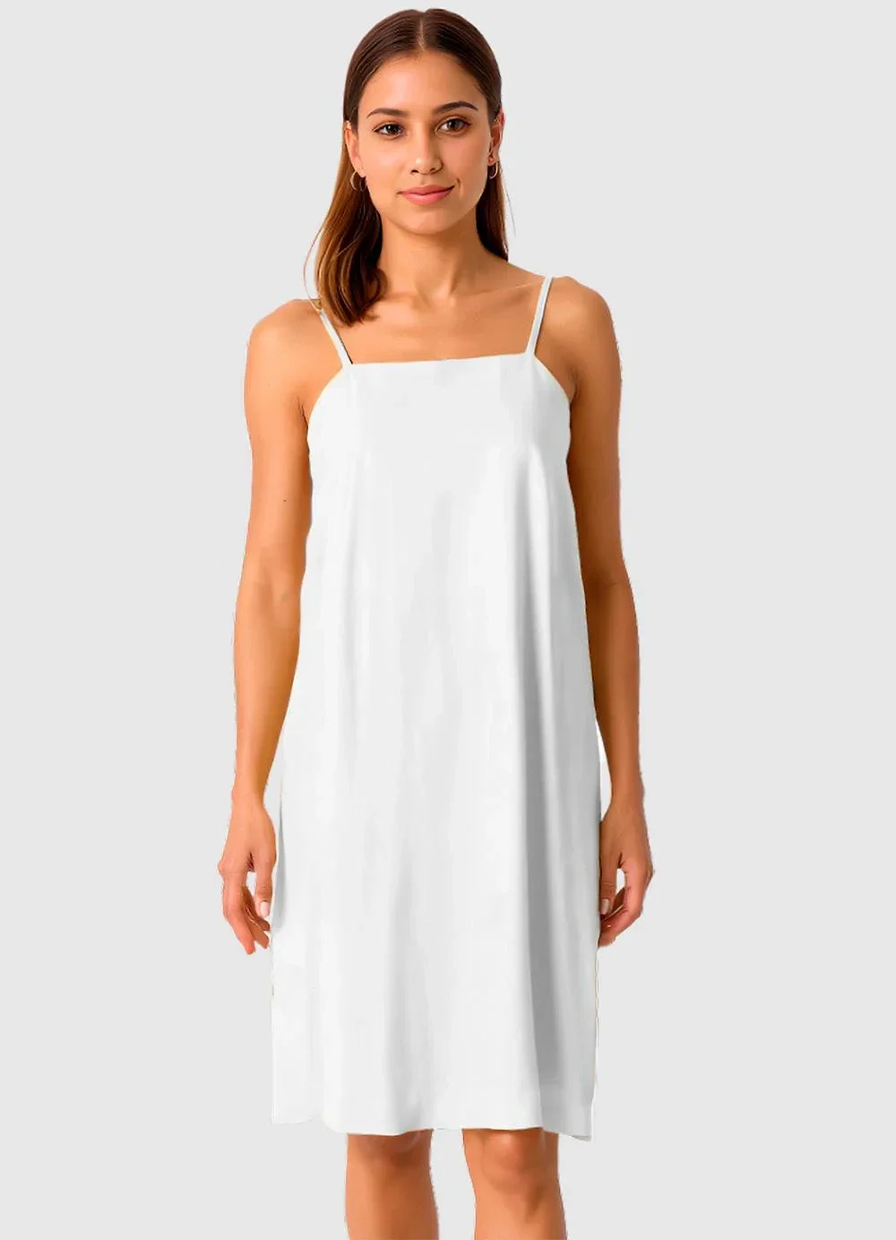 Malwee - Vestido Amplo Curto Branco