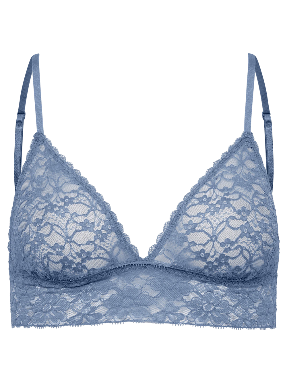 Sutiã Triângulo Renda Sweet Lace Azul Glacial