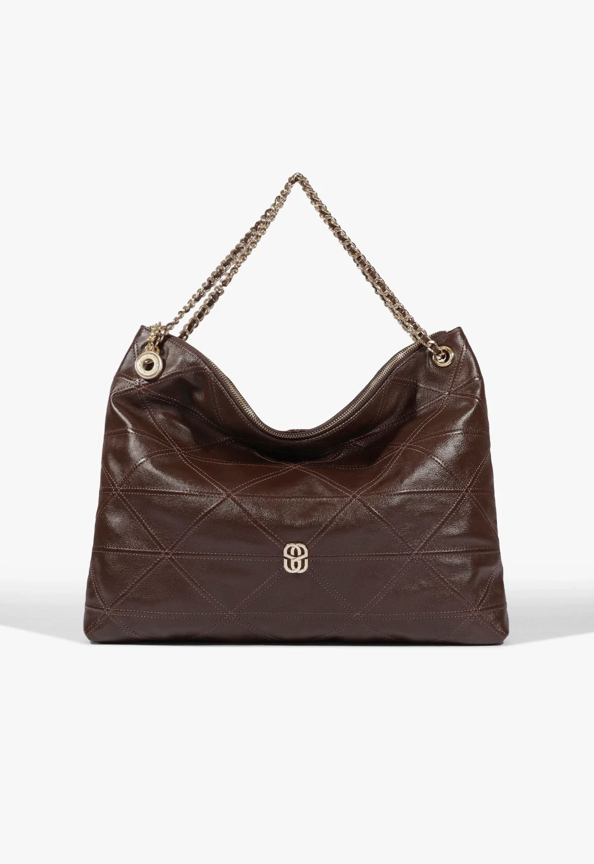 Bolsa Hobo Charlie Couro Marrom