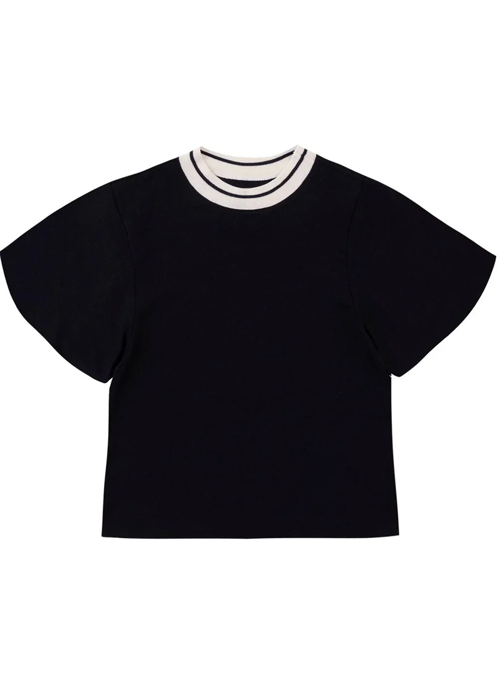 Malwee - Blusa Ampla em Viscolinhho Preto