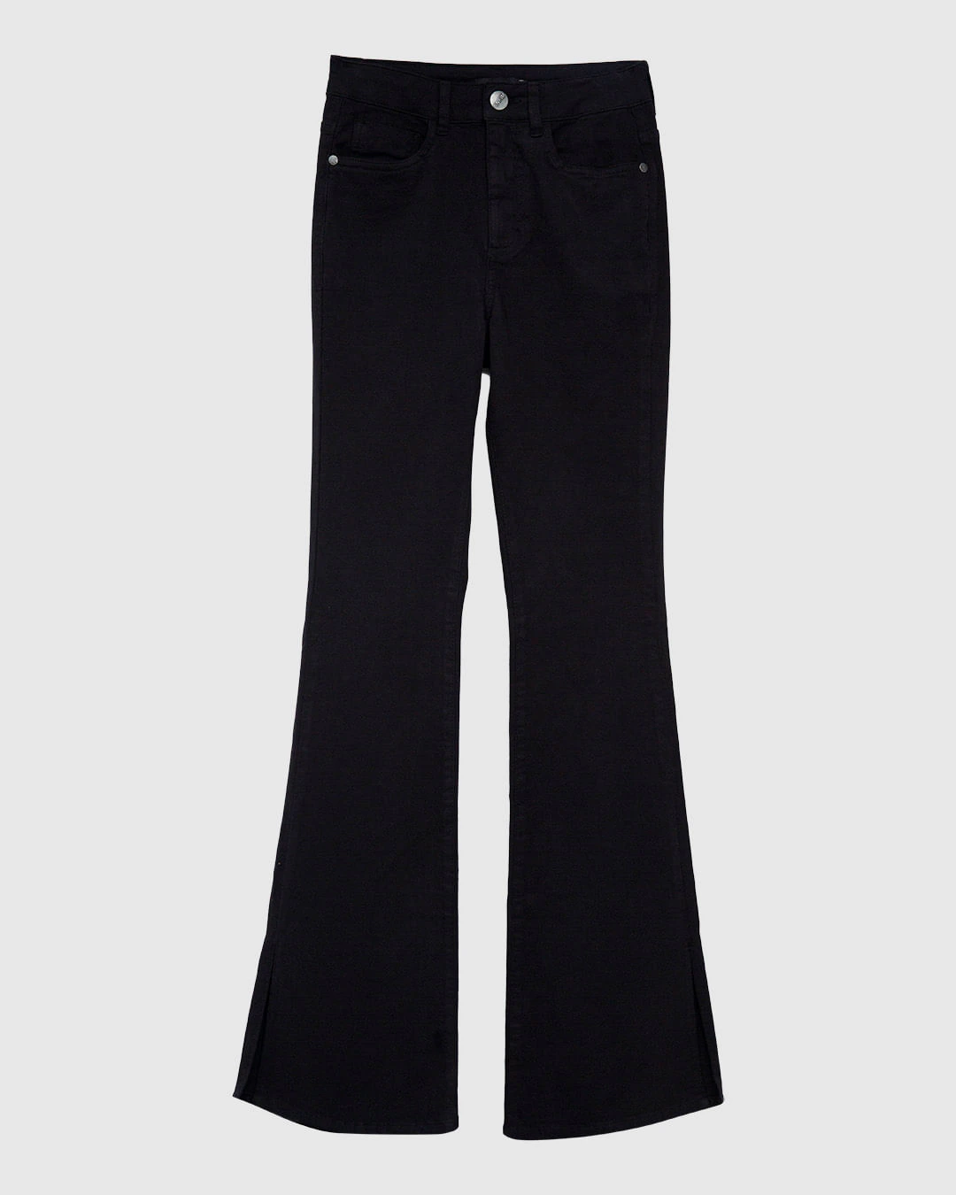 Calça Feminina Flare Fenda Na Barra Em Jeans Stretch - ENFIM