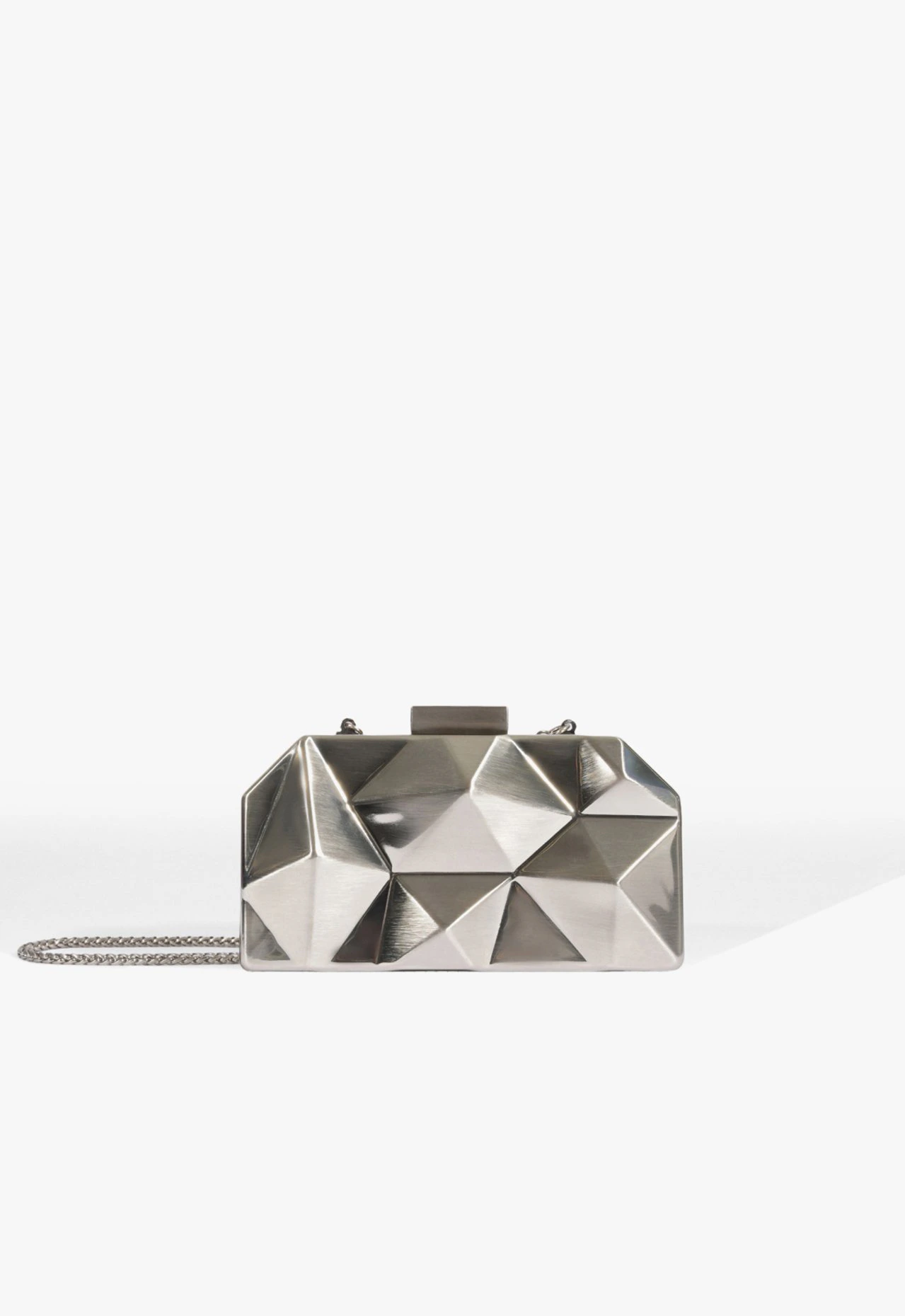 Bolsa Clutch Mirror Prata