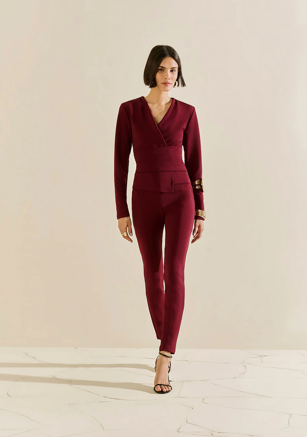 Calça Morena Rosa Legging Alta Bordo