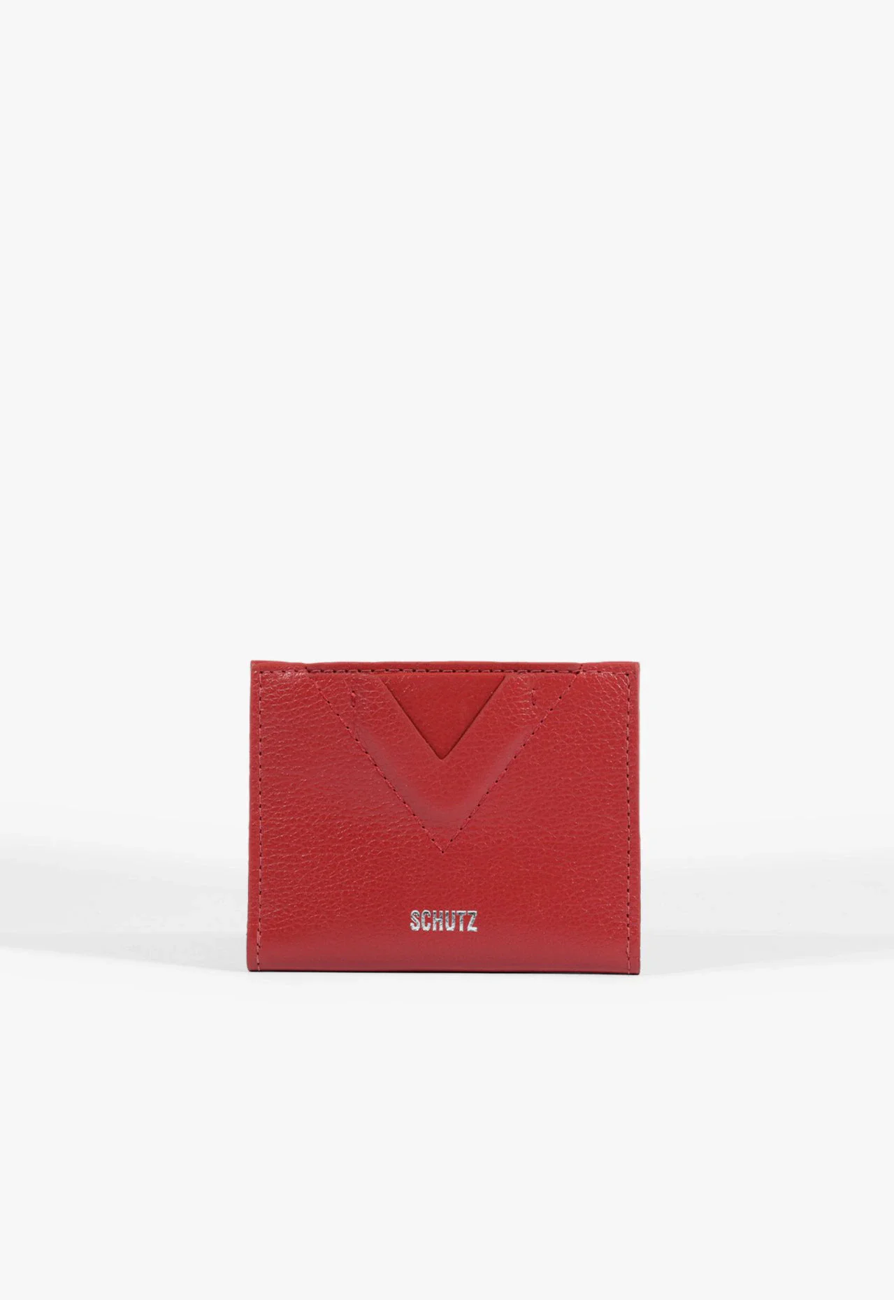Porta Cartões Ellie Couro Vermelho