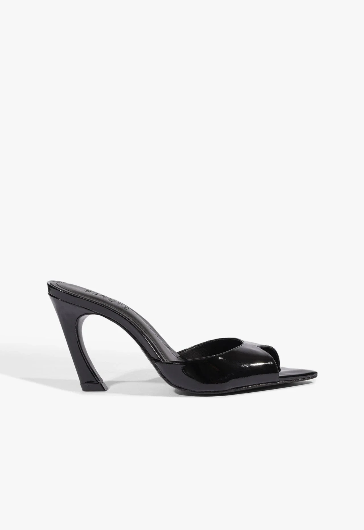 Mule Lexi Couro Preta