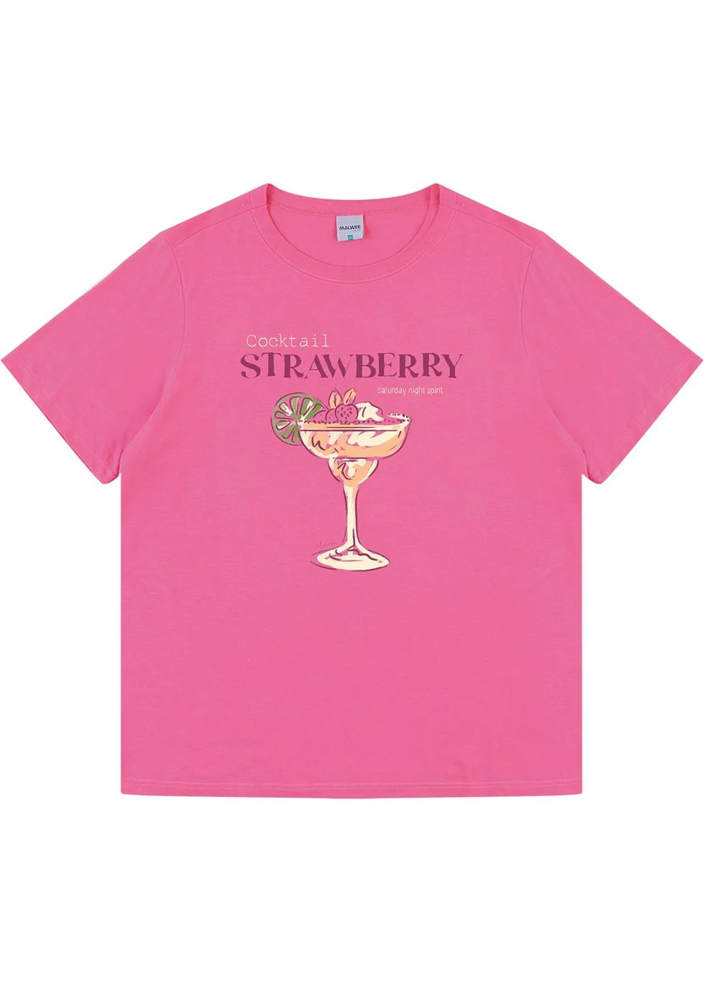 Malwee - Camiseta Cocktail Strawberry Rosa