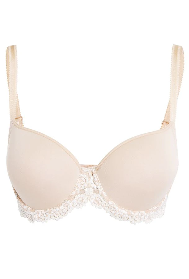 Sutiã Cobertura Total Bojo Microfibra Embrace Lace Wacoal Nude