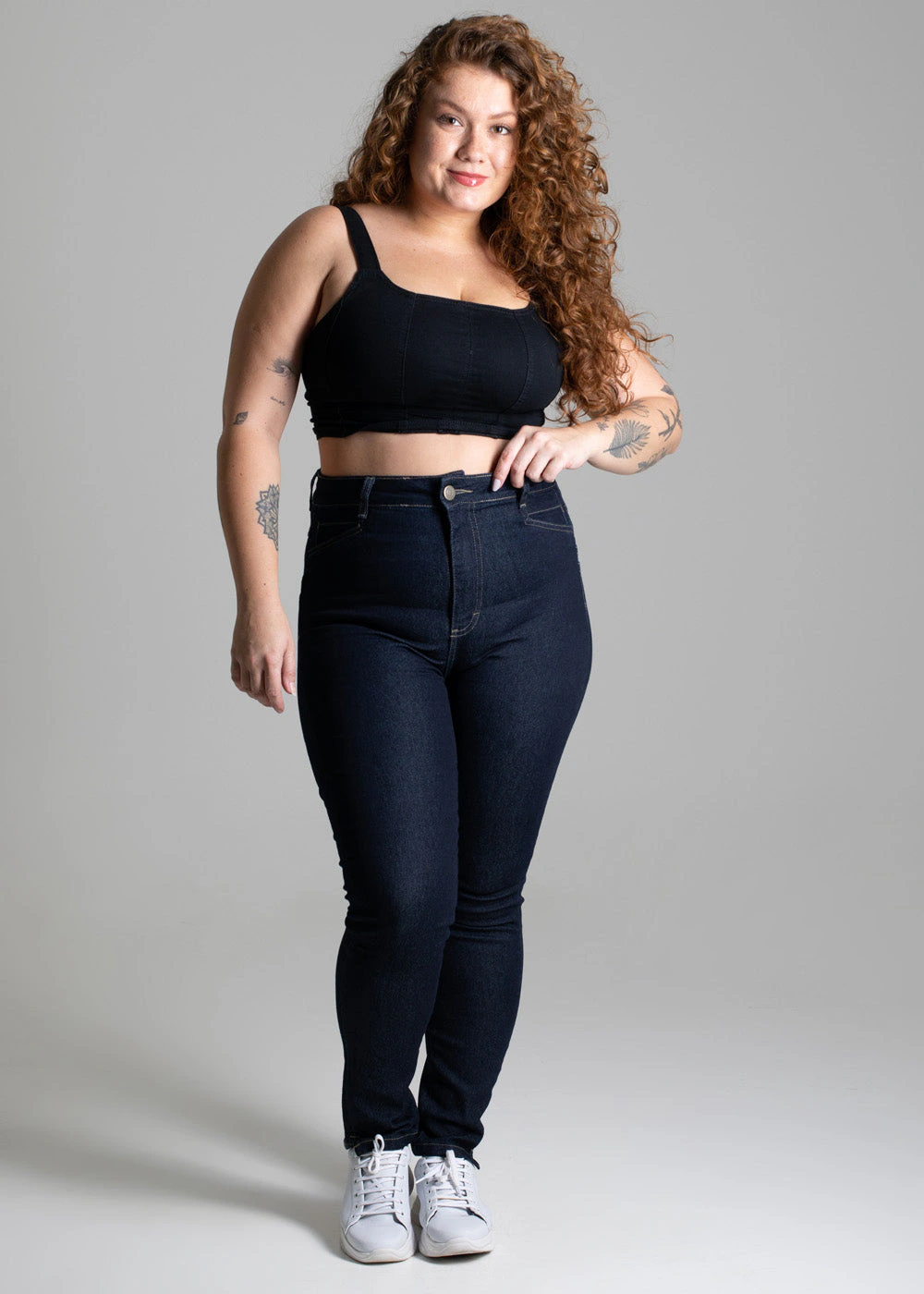 Calça Jeans Sawary Plus Size - 275283 AZUL