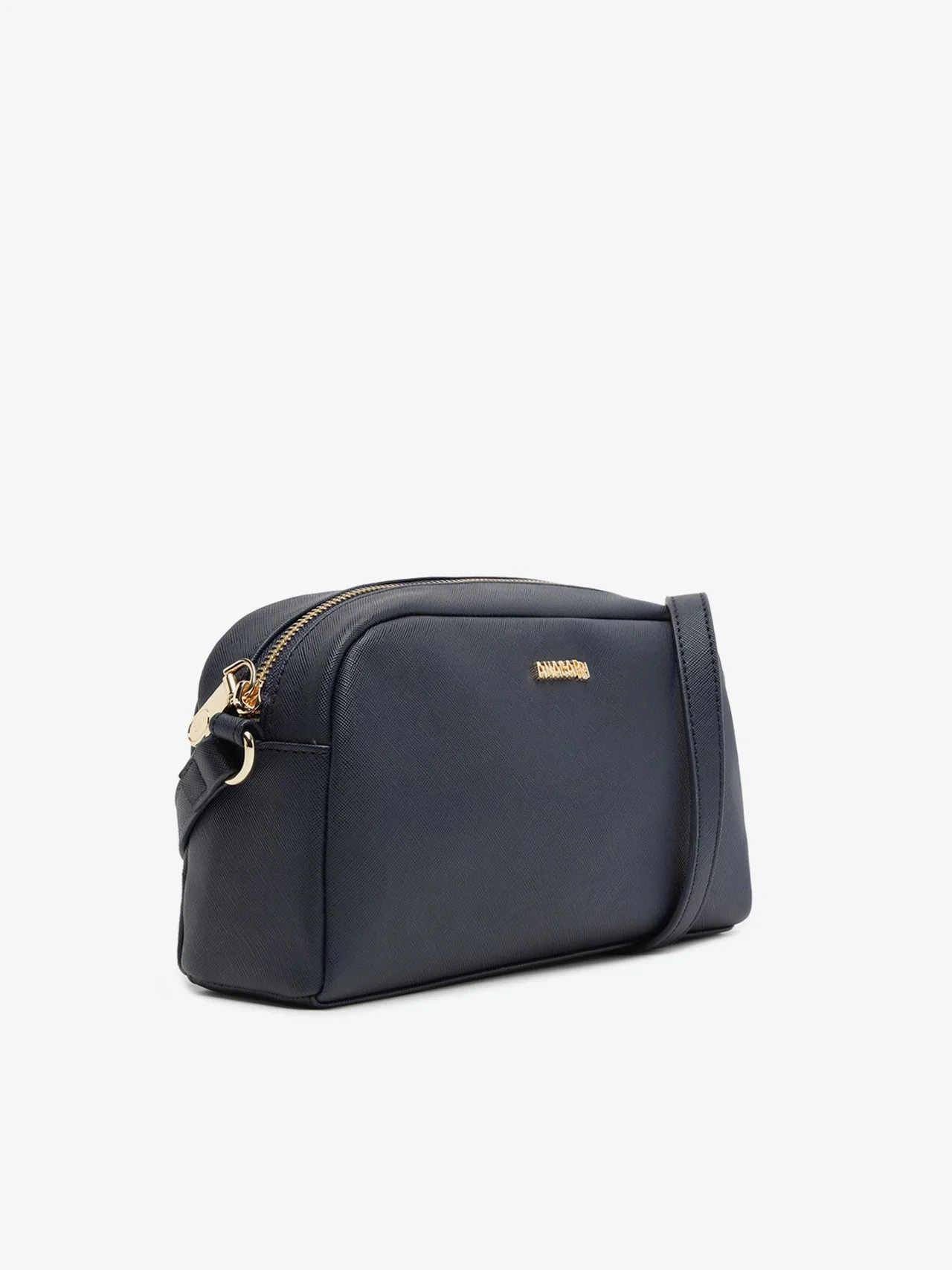 Bolsa Tiracolo Pequena Lisa Azul