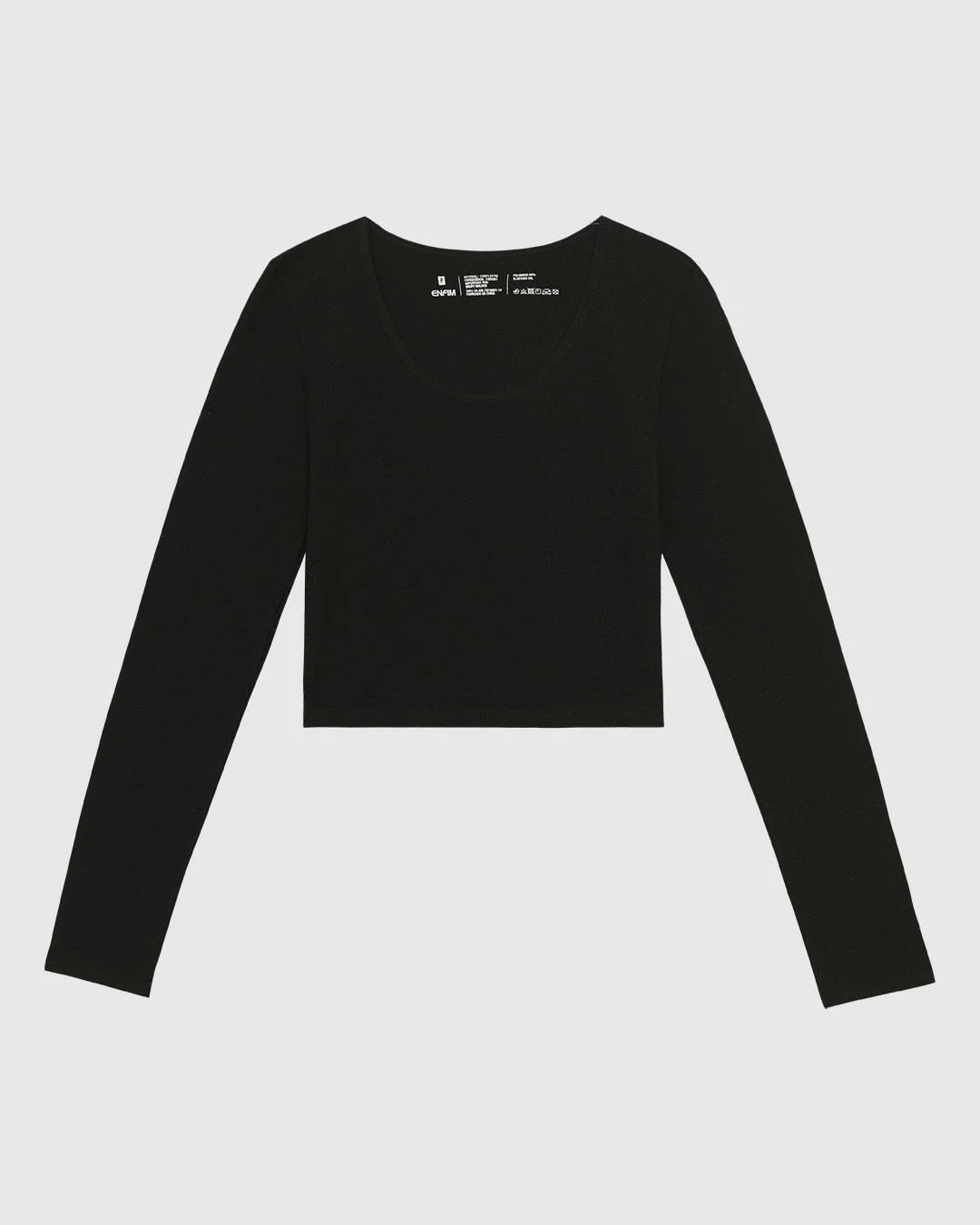 Blusa Básica Feminina Cropped Em Seamless Poliamida - ENFIM