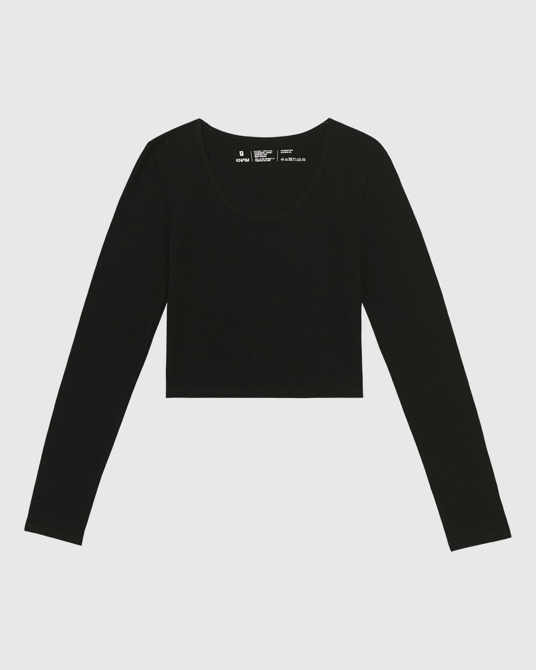 Blusa Básica Feminina Cropped Em Seamless Poliamida - ENFIM