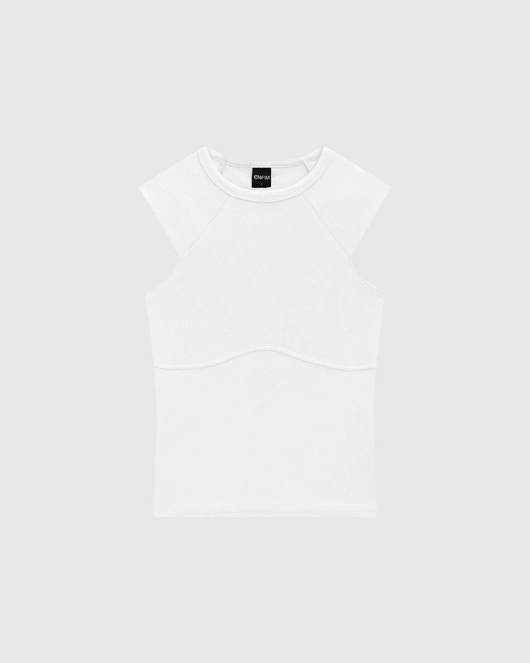 Blusa Justa Feminina Cava Raglan Em Ribana - ENFIM