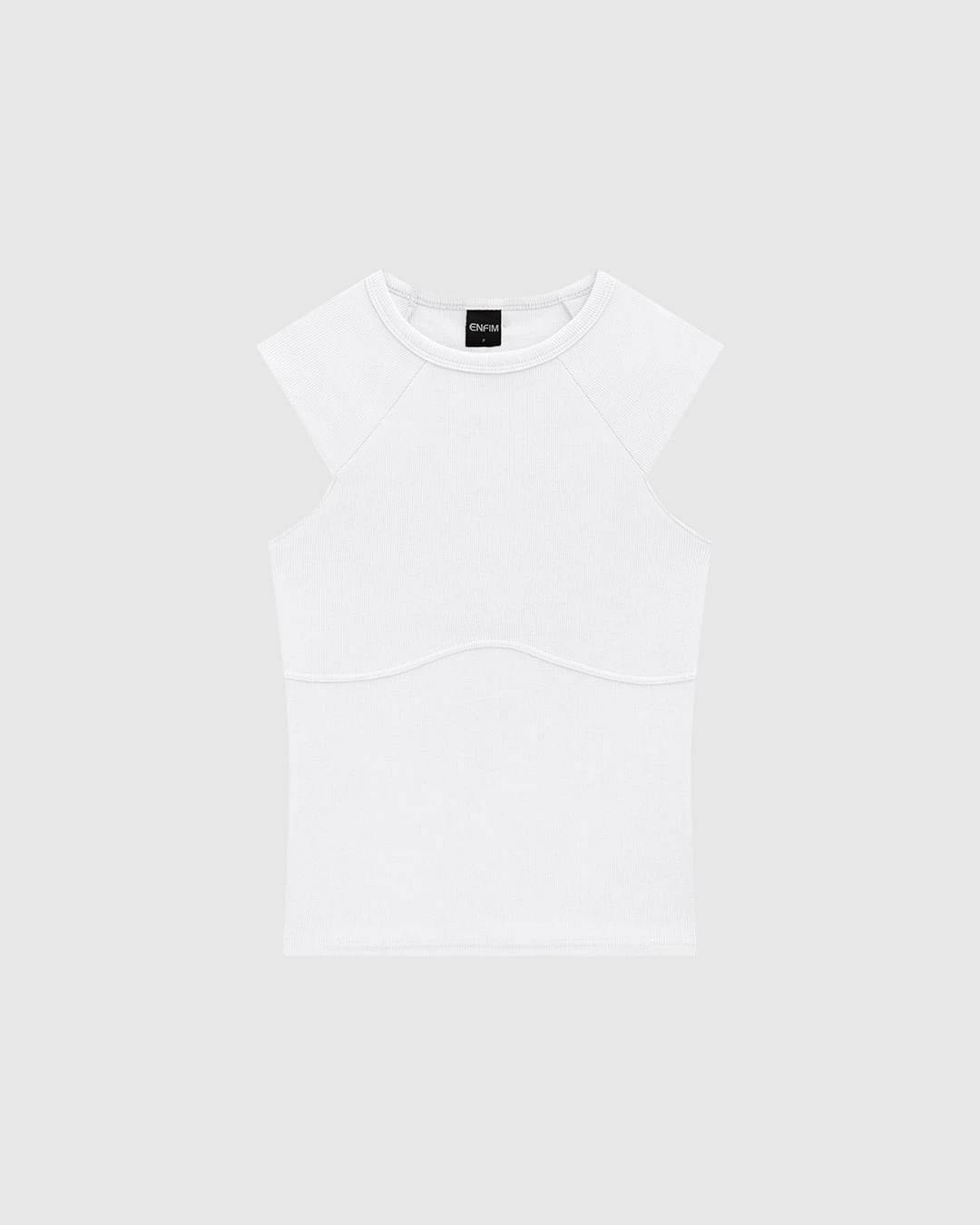 Blusa Justa Feminina Cava Raglan Em Ribana - ENFIM