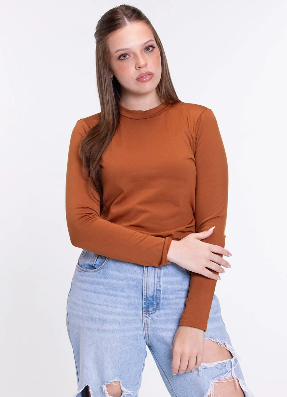Vida Costeira - Camiseta Adulto Térmico Feminino Bege