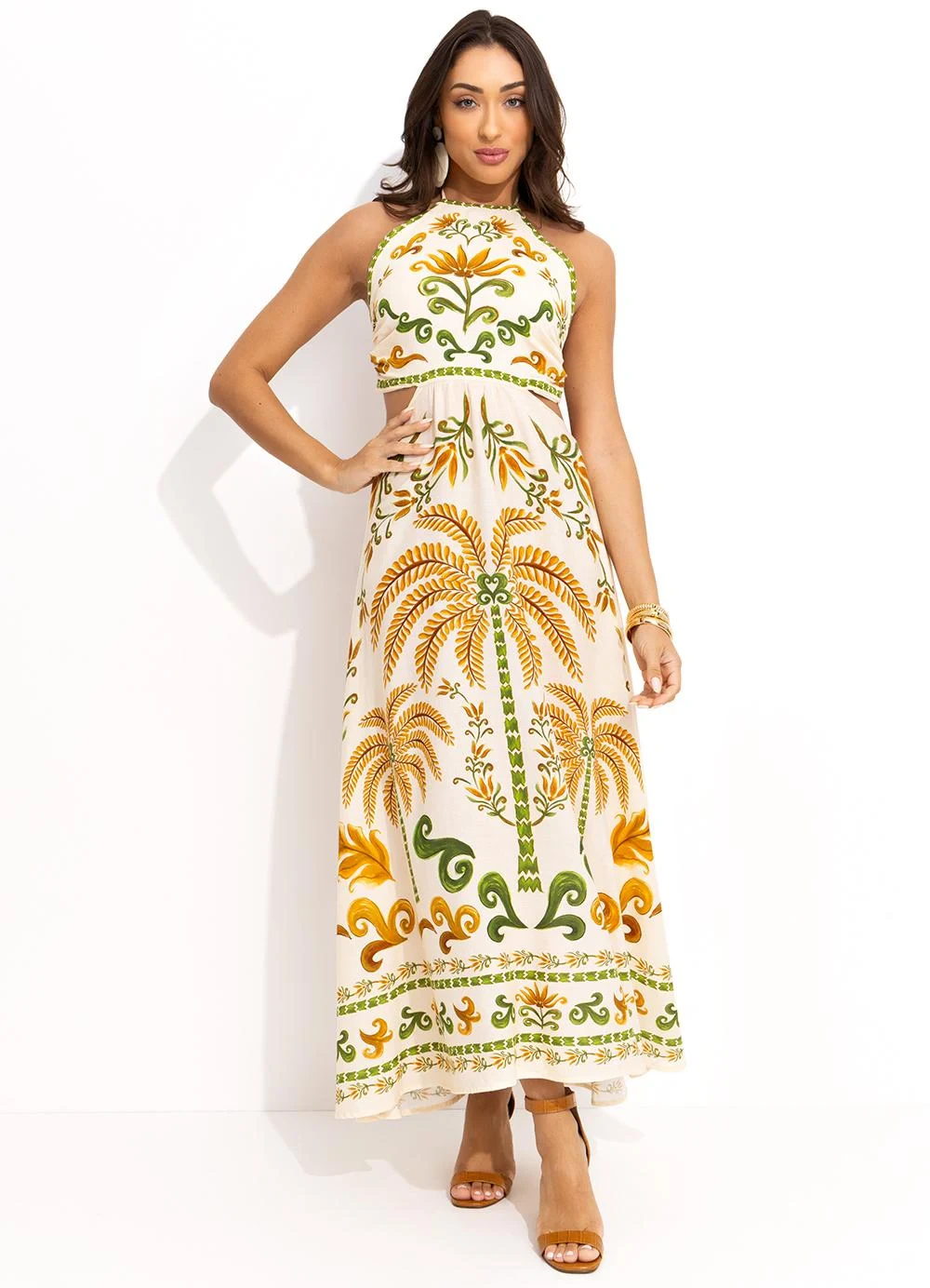 Farm - Vestido Cropped Milani Off White