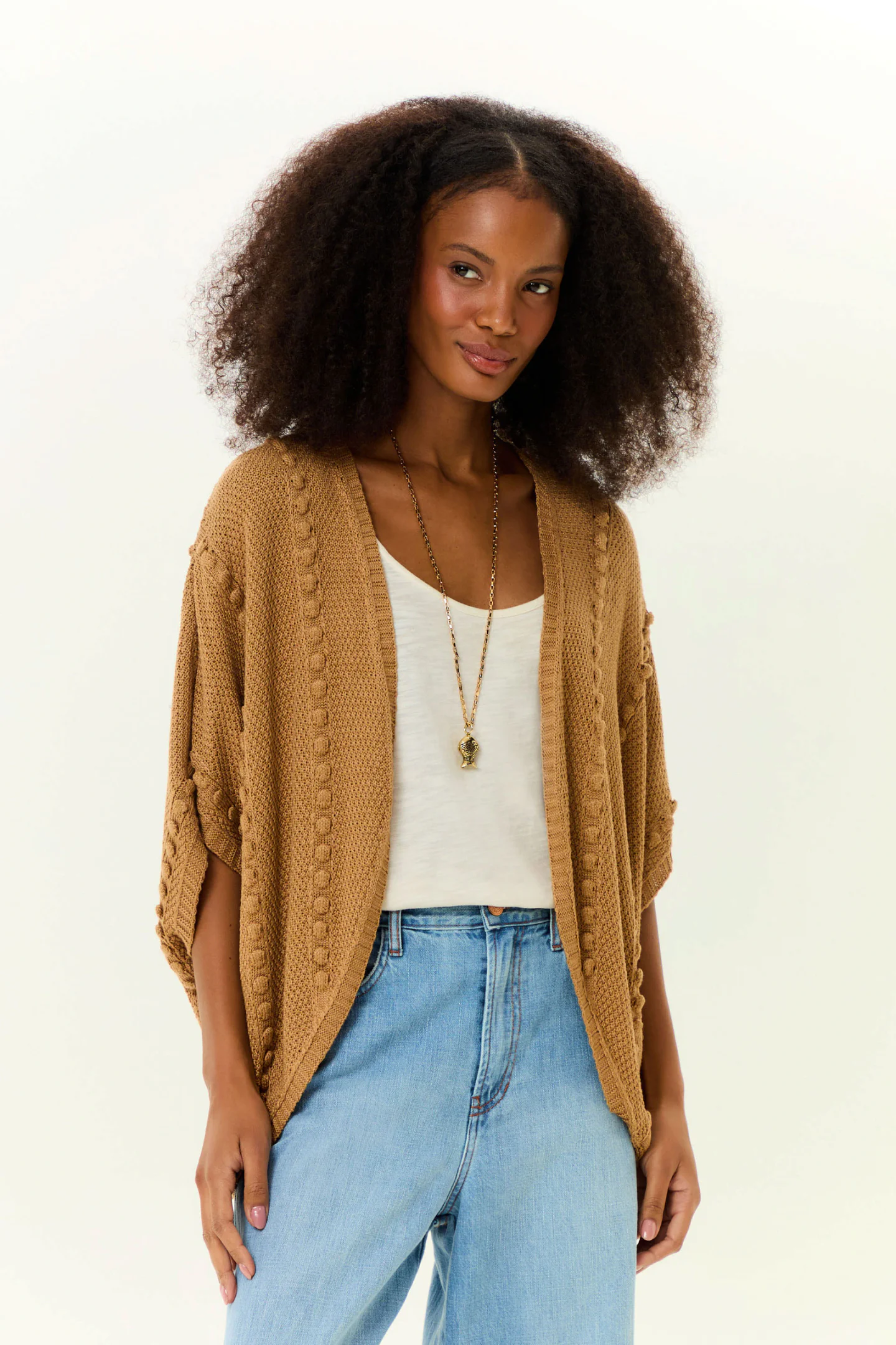 Kimono Tricot Ponto Pipoca