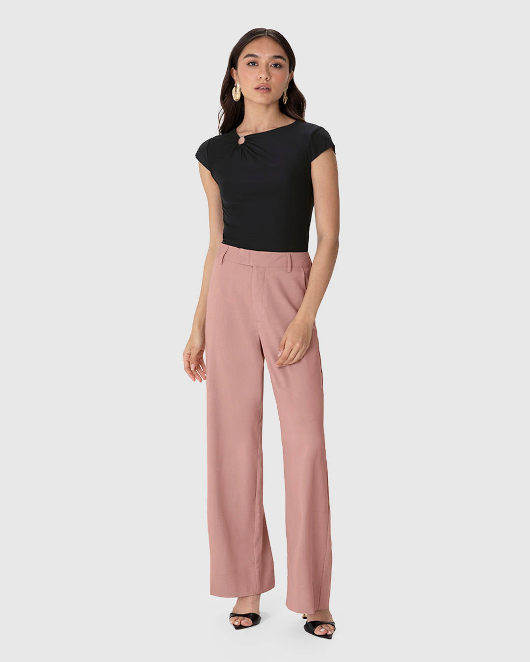 Blusa Justa Feminina Detalhe Vazado Com Argola Em Malha Conforto Dry - ENFIM