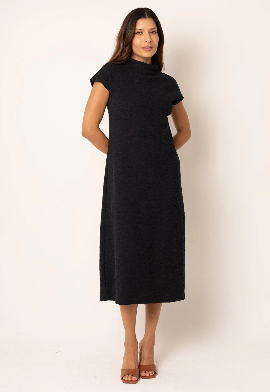 Vestido Midi Tricot Marrakesh Manga Japonesa