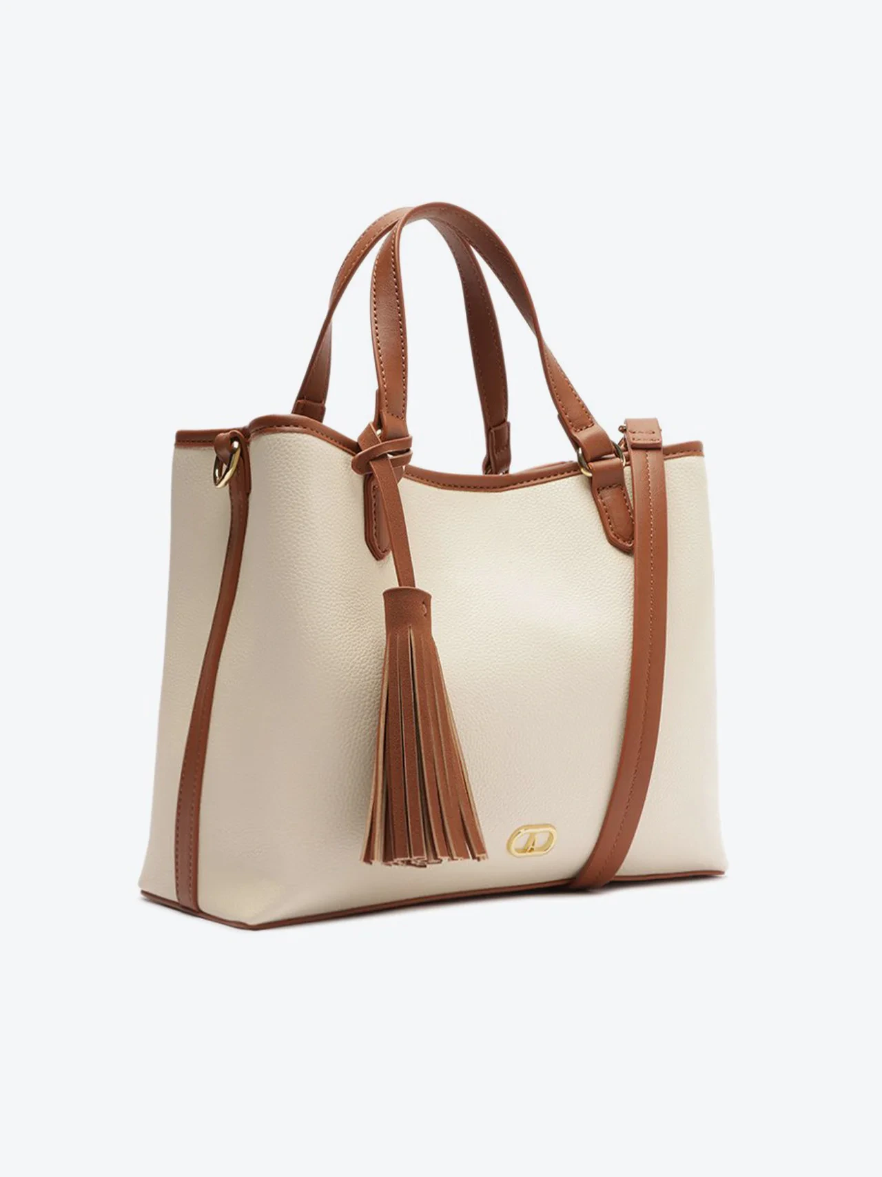 Bolsa Tote MÃ©dia Barbicacho Branco Off