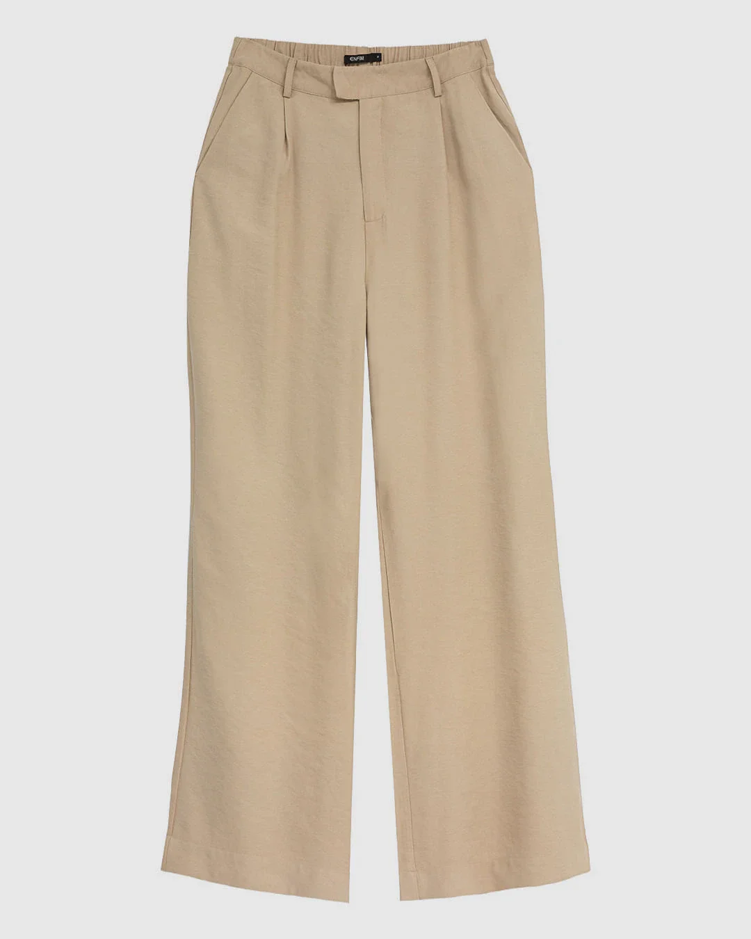 Calça Feminina Alfaiataria Pregas Bolso Faca Tecido Viscose Sarjada - ENFIM