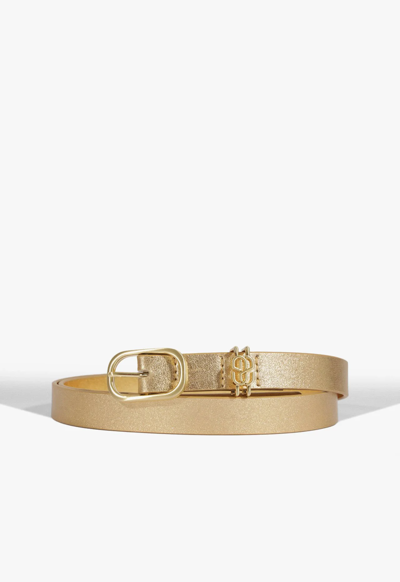 Cinto SS Couro Dourado