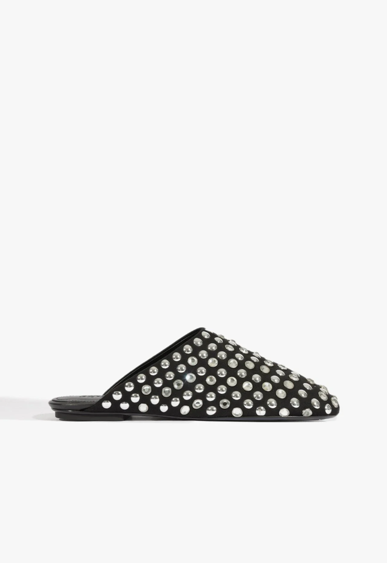 Mule Rasteiro Eiza Couro Preto