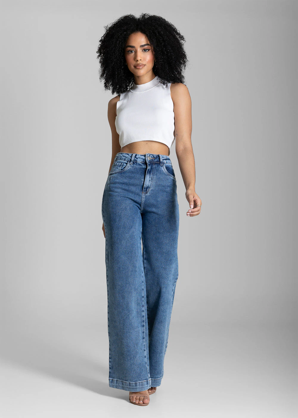 Calça Jeans Sawary Wide Leg - 284460 AZUL