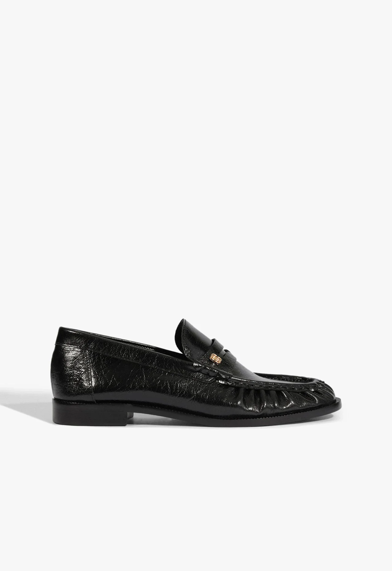 Mocassim Tyche Couro Preto