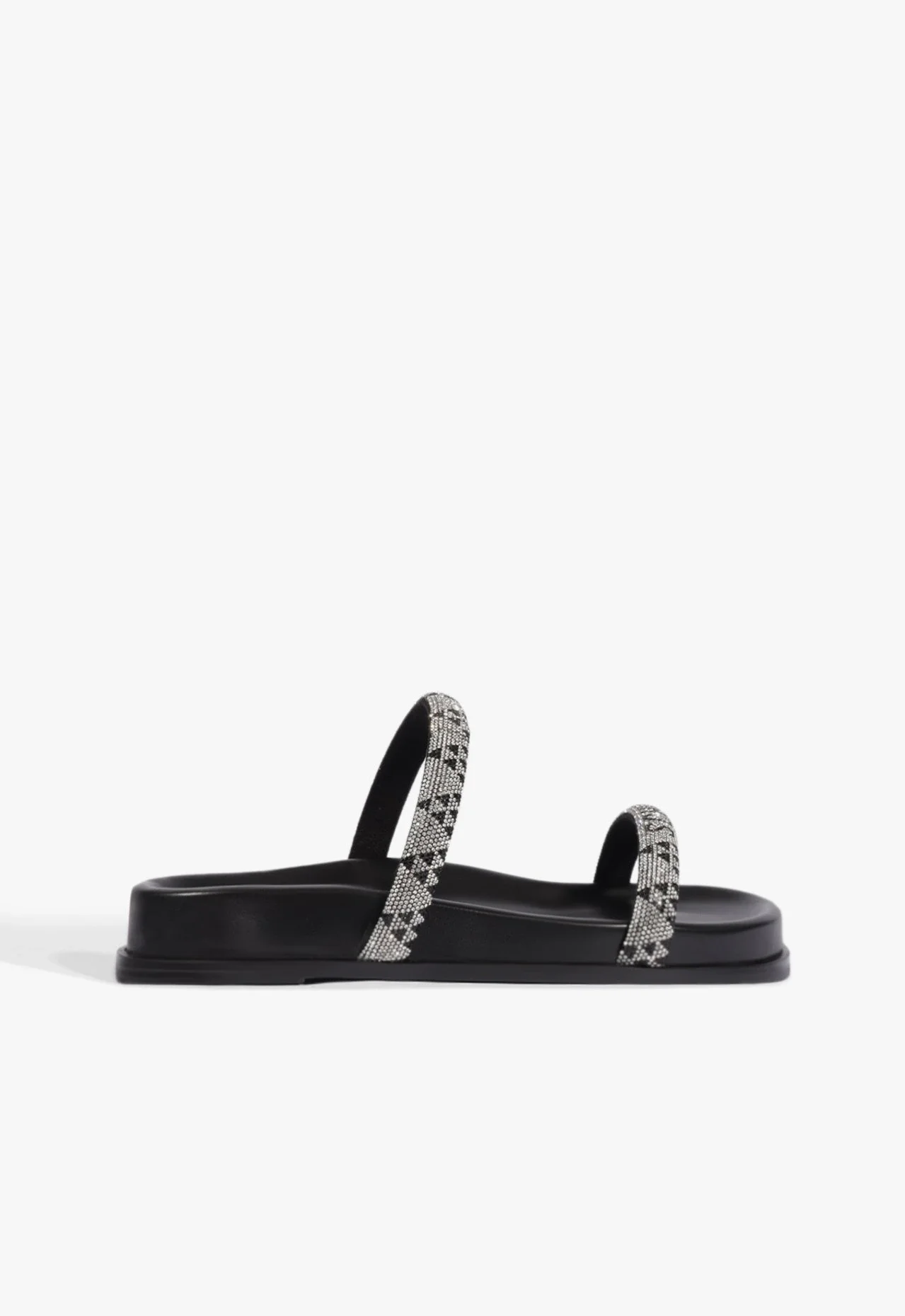 Papete Tiras Glam Schutz Preta