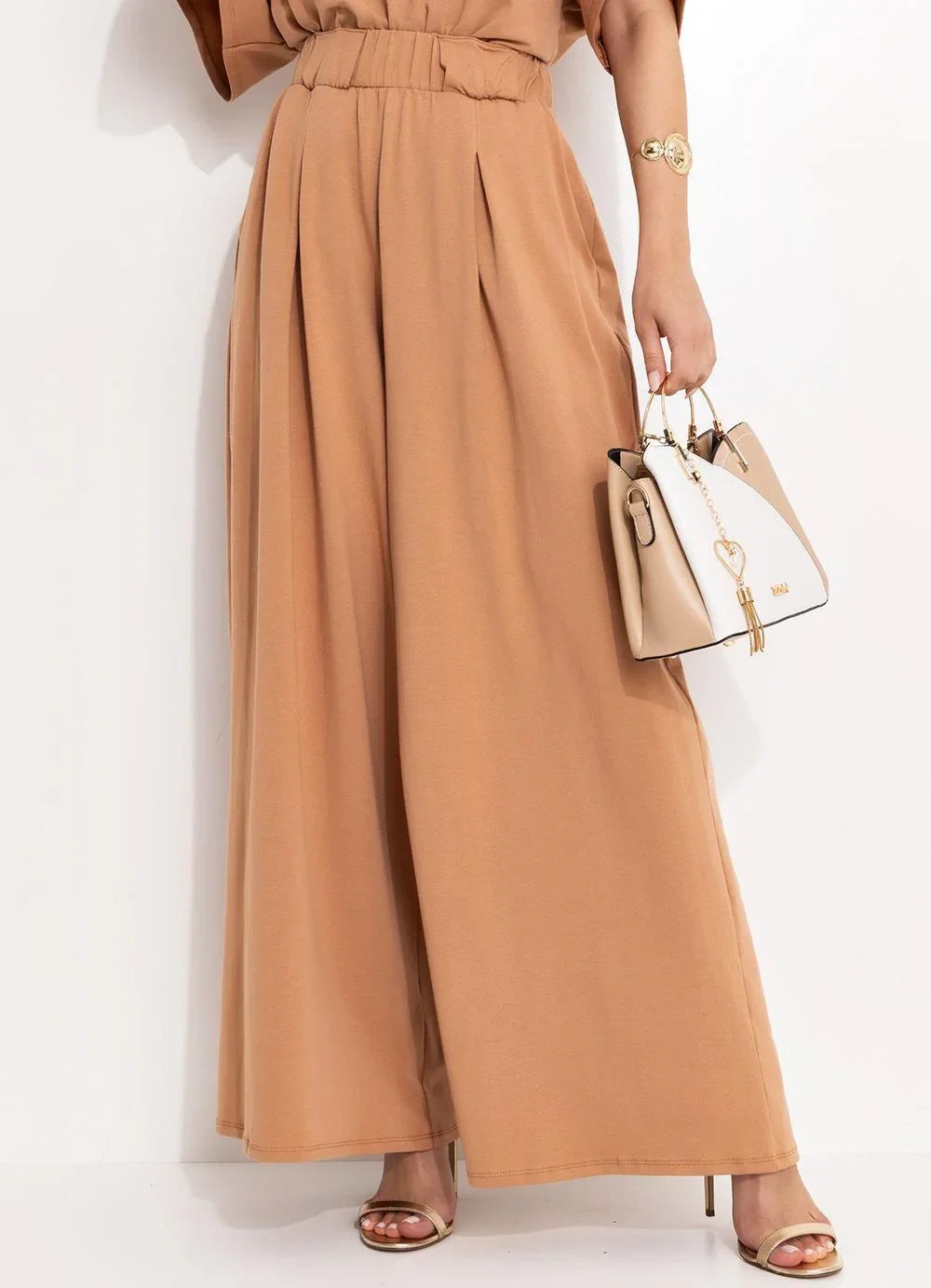 Quintess - Calça Camel em Cotton