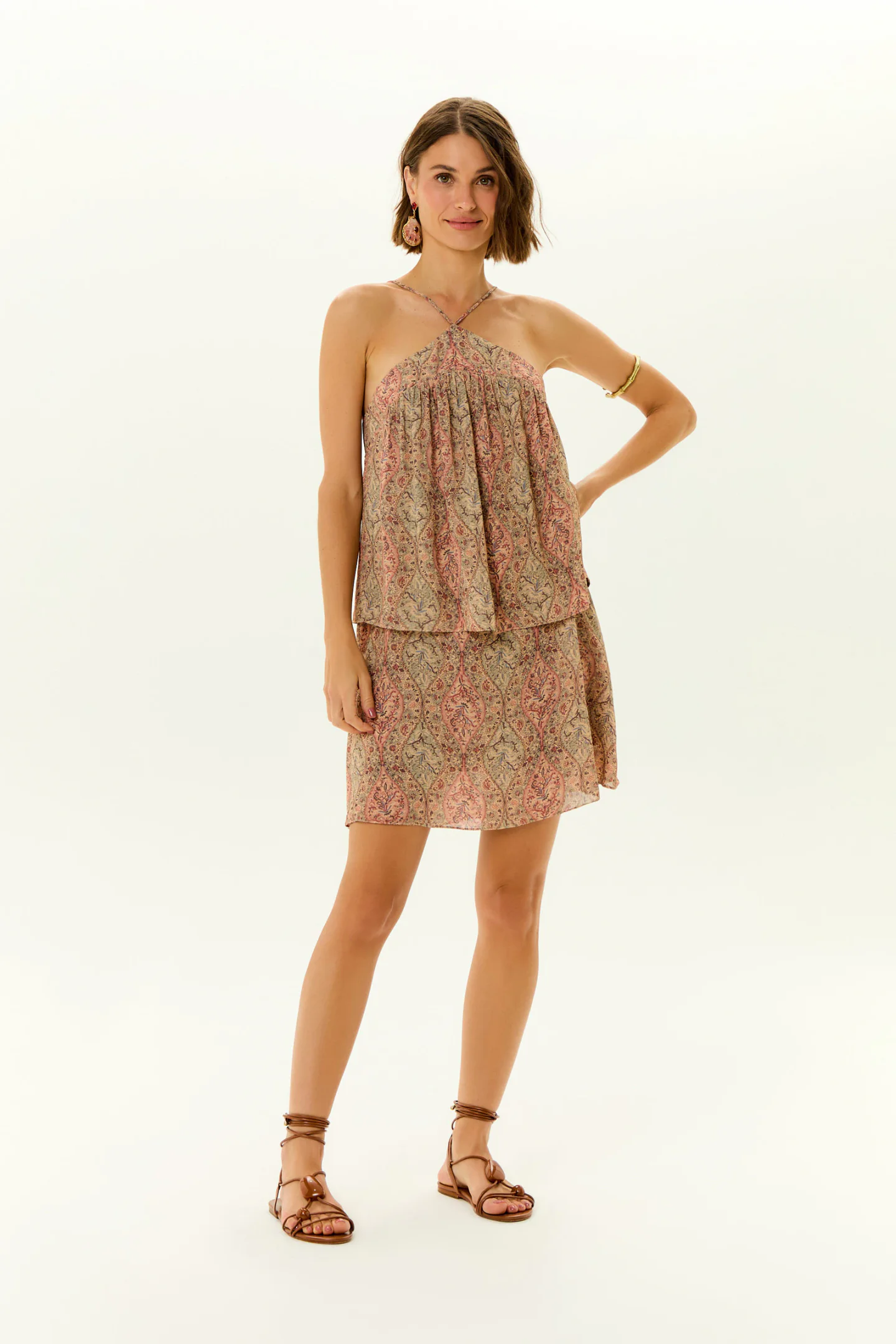 Vestido Curto Ggt Estampa Solar