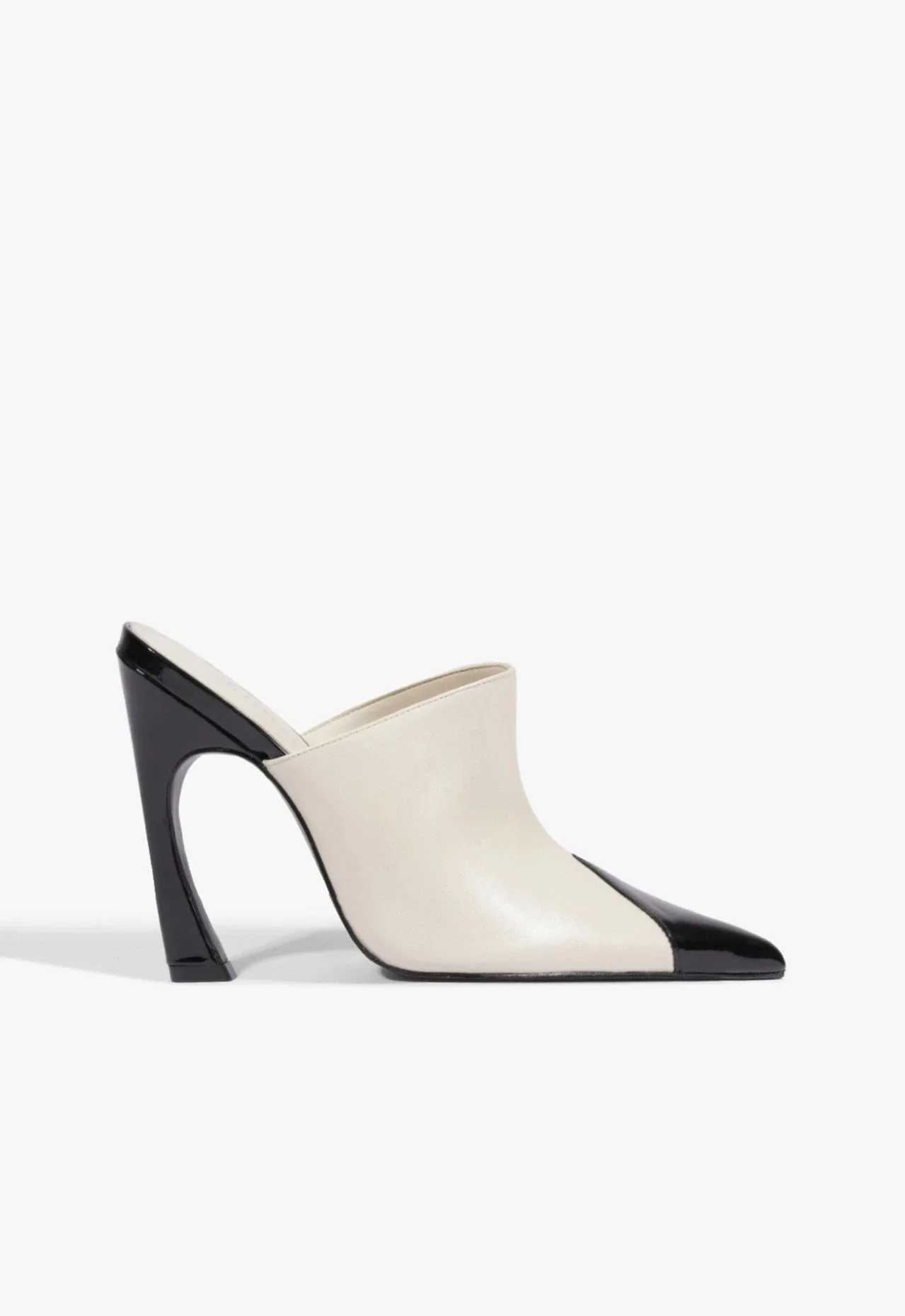 Mule Lexi Couro Branco
