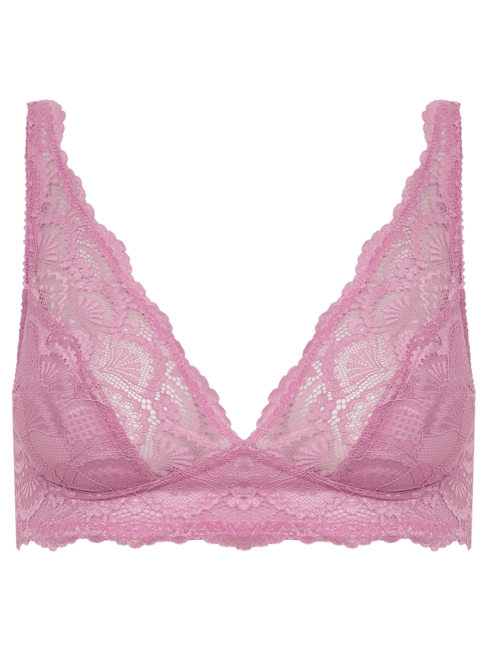 Sutiã Triângulo Renda Shiny Love Rosa Mauve Orchid